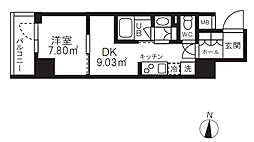 GRANPASEO清澄白河2 1DKの間取図画像