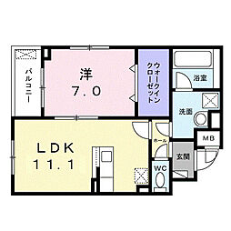間取図画像 1LDK