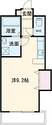 フォレストハイム新屋敷 ワンルームの間取図画像