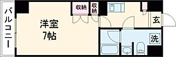 Flat熊本 1Kの間取図画像