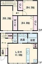 FLOW津福駅前 3LDKの間取図画像