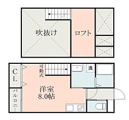 JR豊肥本線 肥後大津駅 3.1kmの賃貸アパート 1階ワンルームの間取り