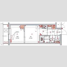 ハーモニーレジデンス東京南砂パークサイド 1DKの間取図画像