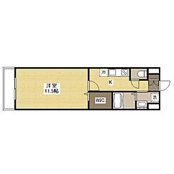EXCELSIOR山崎 1Kの間取図画像