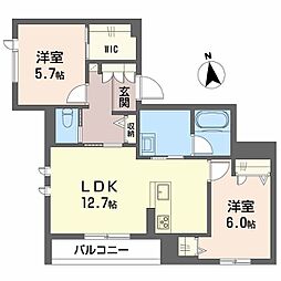 間取図画像 2LDK