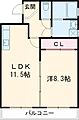 緑川マンション4階5.4万円