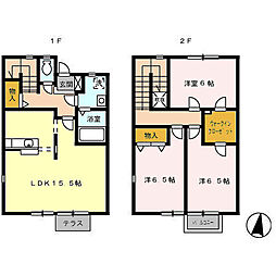 エコシス7 3LDKの間取図画像
