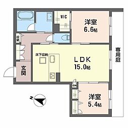 シャーメゾンエスペランサ 2LDKの間取図画像