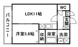 間取図画像 1LDK