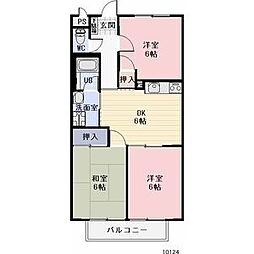 Surplus　寺津 2階3DKの間取り