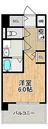 Modern Palazzo 東本町 4階1Kの間取り