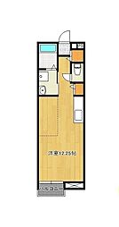 メゾン・ルポ 2階ワンルームの間取り