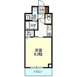 IRMSIII 1階1Kの間取り