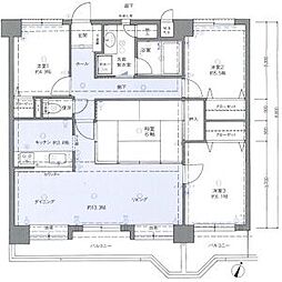 ダイアパレス長崎ステーションプラザ 15階4LDKの間取り