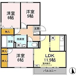 間取図画像 3LDK