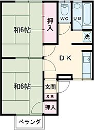 間取図画像 2DK