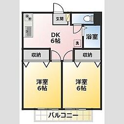 間取図画像 2DK