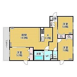 間取図画像 3LDK