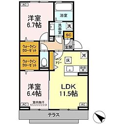 間取図画像 2LDK