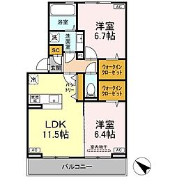 間取図画像 2LDK