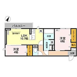 間取図画像 2LDK