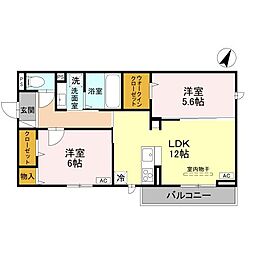 間取図画像 2LDK