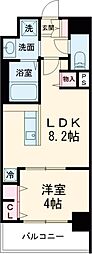 レジェンドコンヤマチ 1LDKの間取図画像