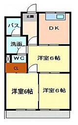 間取図画像 3DK