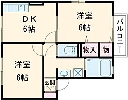 間取図画像 2DK