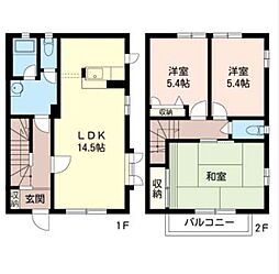 アミューズ大南 1階3LDKの間取り