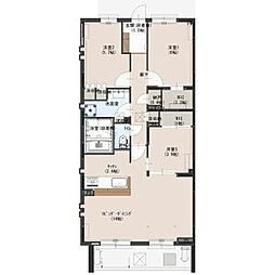 JR東北本線 自治医大駅 徒歩5分の賃貸マンション 3階3LDKの間取り