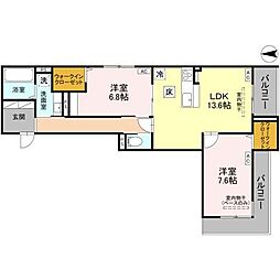 間取図画像 2LDK