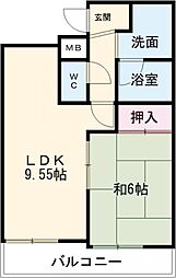 カサセントロ 4階1LDKの間取り