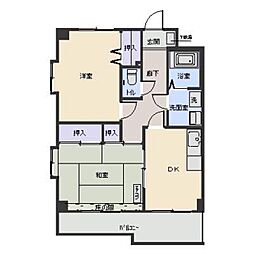 仙台市営南北線 旭ヶ丘駅 バス10分 南光台南一丁目下車 徒歩2分の賃貸アパート 3階2Kの間取り