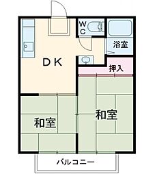 間取図画像 2DK