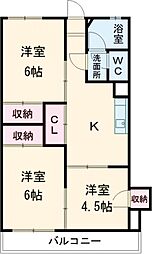 セゾン・セイ 3DKの間取図画像