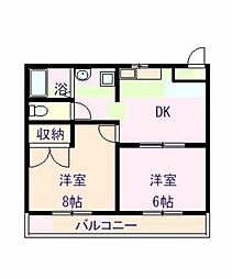 間取図画像 2DK