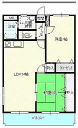 M.クラルテ 2LDKの間取図画像