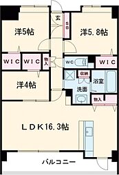 LIBTH菊陽 6階3LDKの間取り