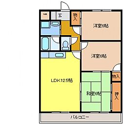 アンビエンテ 3LDKの間取図画像