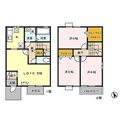 間取図画像 3LDK