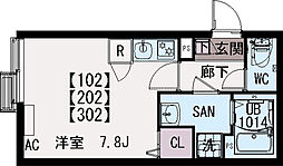 間取図画像 ワンルーム