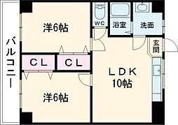 間取図画像 2LDK