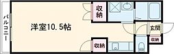 グリニッヂヴィレッジ 1Kの間取図画像