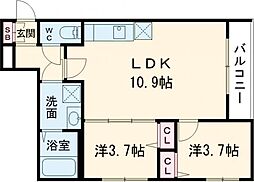 間取図画像 2LDK
