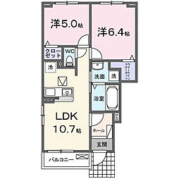 間取図画像 2LDK