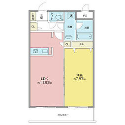 間取図画像 1LDK
