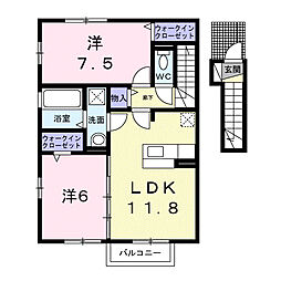 間取図画像 2LDK
