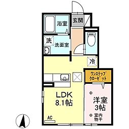 間取図画像 1LDK