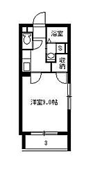 ＧＲＡＮＤ　ＬＩＮＥ 4階1Kの間取り